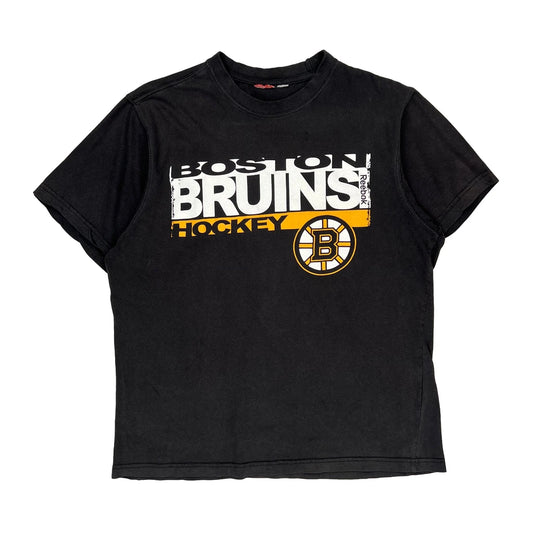 Boston Bruins Reebok T-Shirt - Medium Black Cotton