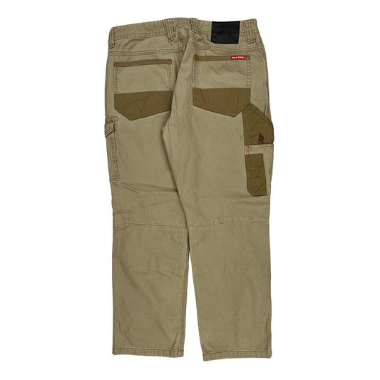 Unbranded Cargo Trousers - 34W 30L Khaki Cotton