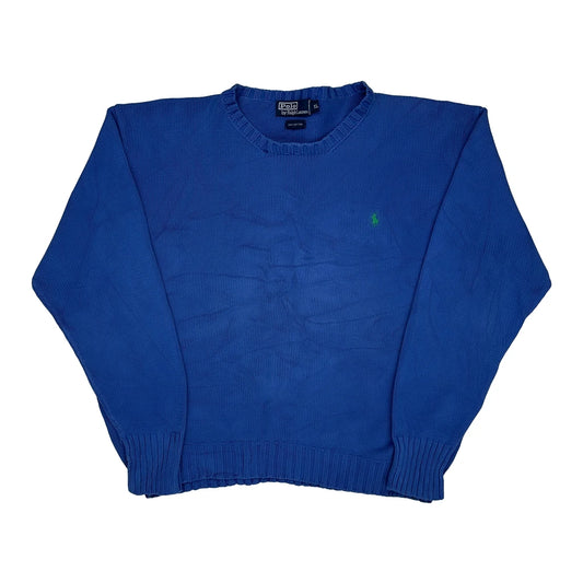 Polo By Ralph Lauren Jumper - XL Blue Cotton