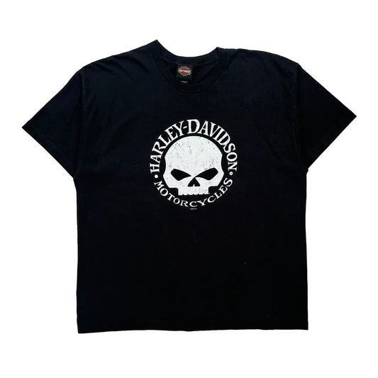 Motorcycles Harley Davidson Graphic T-Shirt - 2XL Black Cotton