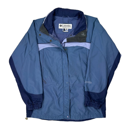 Vintage Columbia Windbreaker - Large Blue Nylon