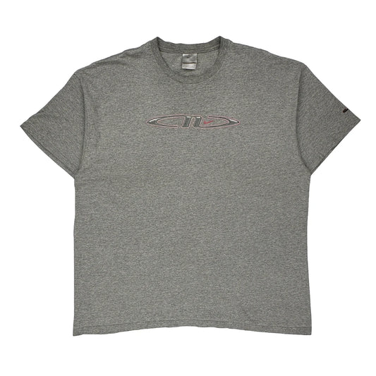 Nike T-Shirt - 2XL Grey Cotton