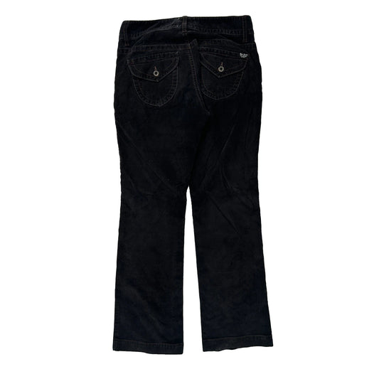 Ralph Lauren Cord Trousers - 29″ Waist Black Cotton