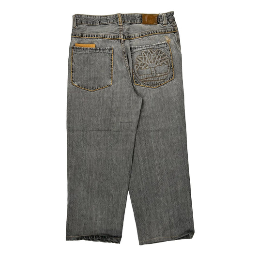 Timberland Baggy Jeans - 34W 27L Grey Denim