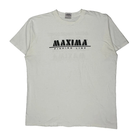 Oneita Cartoon T-Shirt - 2XL White Cotton