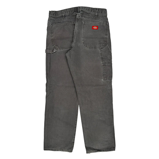 Dickies Carpenter Trousers - 33W 30L Grey Cotton