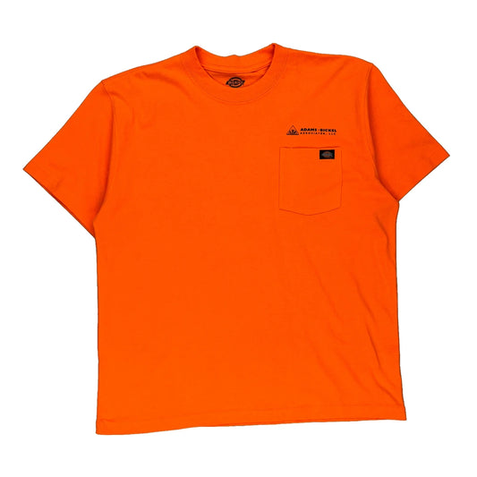 Dickies T-Shirt - XL Orange Cotton Blend