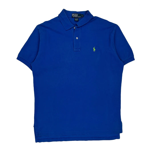 Polo By Ralph Lauren Polo Shirt - Large Blue Cotton