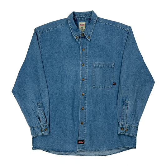 Dickies Denim Shirt - XL Blue Cotton