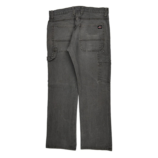 Dickies Carpenter Trousers - 33W 32L Grey Cotton