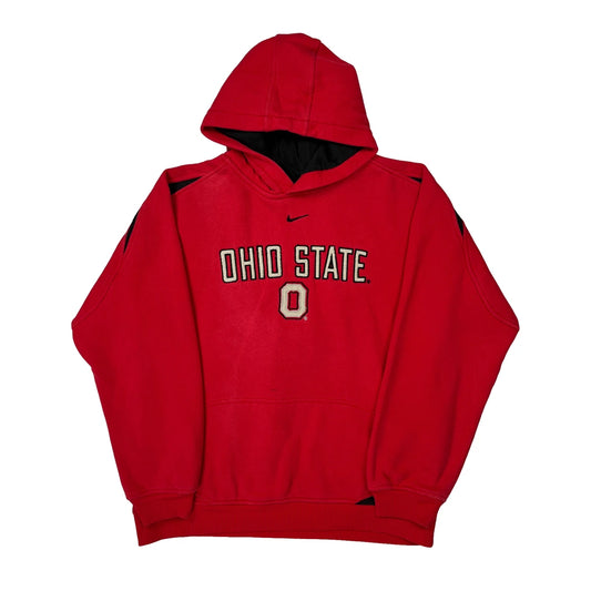 Vintage Ohio State Nike College Hoodie - Large Red Cotton