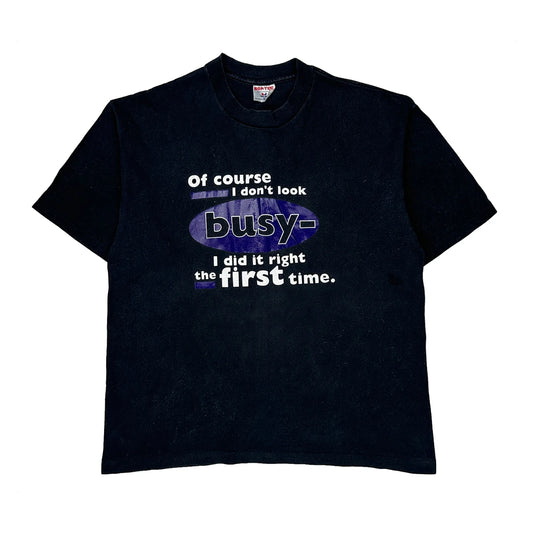 Tee Jays Single Stitch T-Shirt - XL Black Cotton