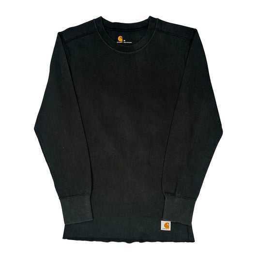 Carhartt Long Sleeve T-Shirt - Medium Black Cotton