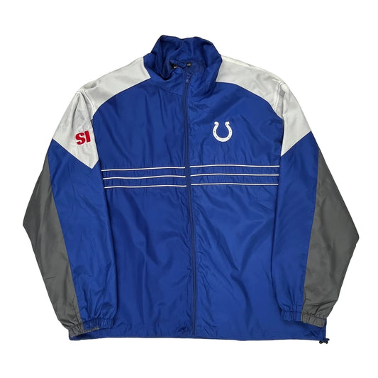 Indianapolis Colts Reebok Nfl Windbreaker - 2XL Blue Polyester