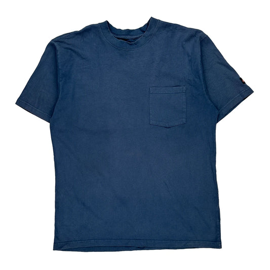 Dickies T-Shirt - Large Blue Cotton