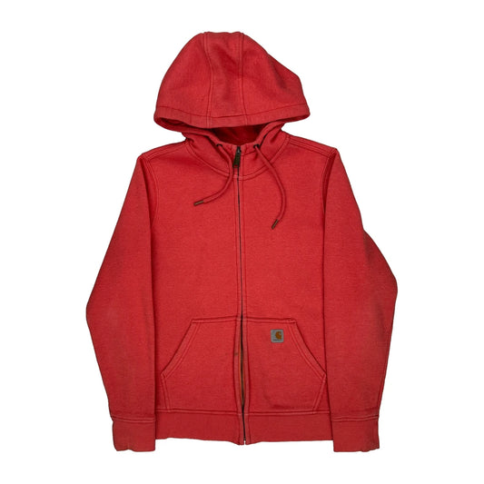 Carhartt Hoodie - Medium Red Cotton Blend