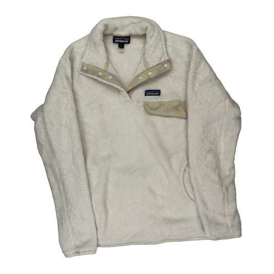 Patagonia Fleece - Large Cream Polyester