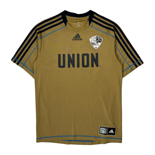 Vintage Union Adidas Football Shirt - Small Gold Polyester