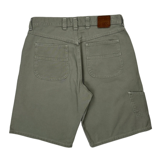 Lee Baggy Carpenter Shorts - 32W 11L Grey Cotton