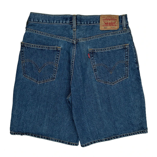 Levis Denim Shorts - 32W 10L Blue Denim