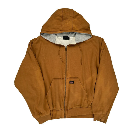 Dickies Hoodie - Small Brown Cotton Blend