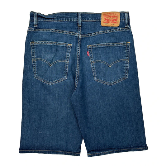 Levis Denim Shorts - 34W 11L Blue Cotton
