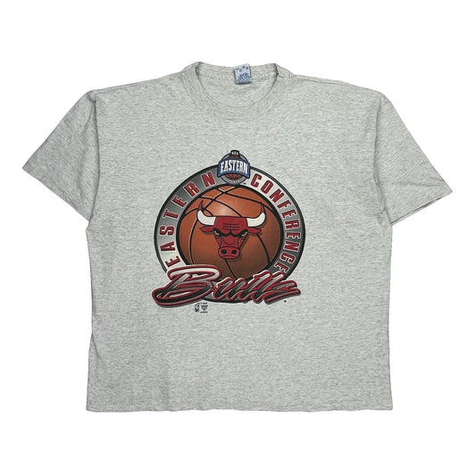 Chicago Bulls Salem Single Stitch T-Shirt - 2XL Grey Cotton