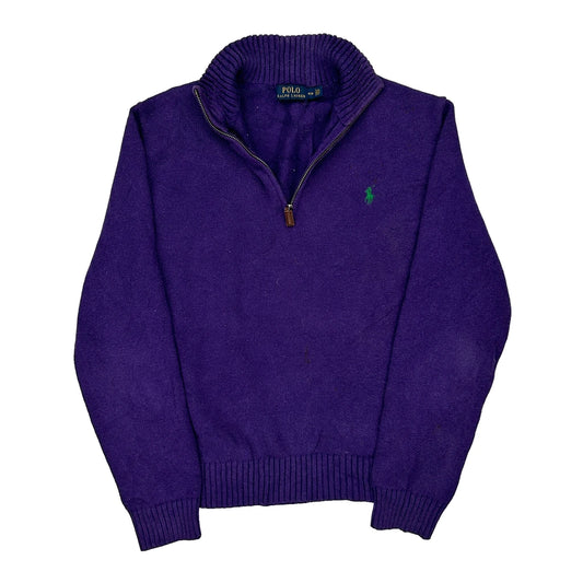 Polo By Ralph Lauren 1/4 Zip - Medium Purple Cotton