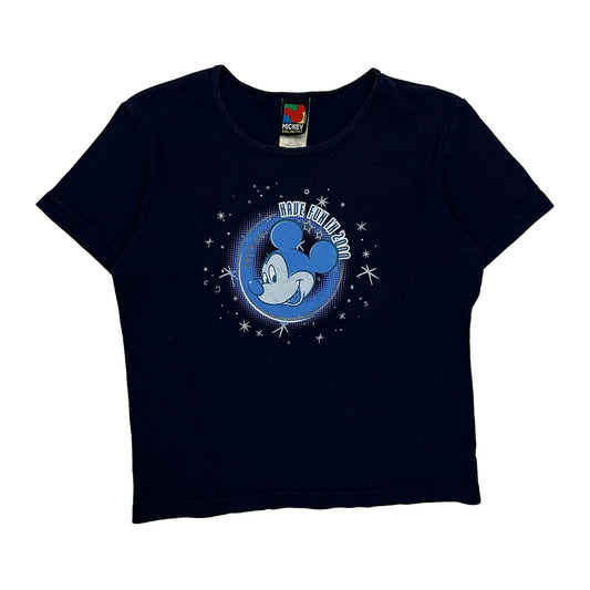 Vintage Mickey Unlimited Graphic T-Shirt - XL Navy Cotton