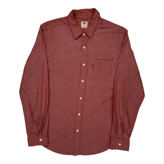 Levis Shirt - Medium Red Cotton