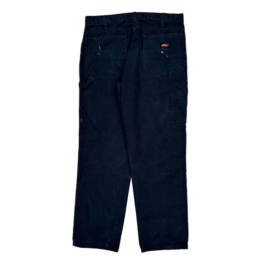 Dickies Carpenter Trousers - 36W 34L Navy Cotton
