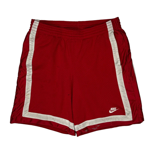 Nike Striped Sport Shorts - Medium Red Mesh