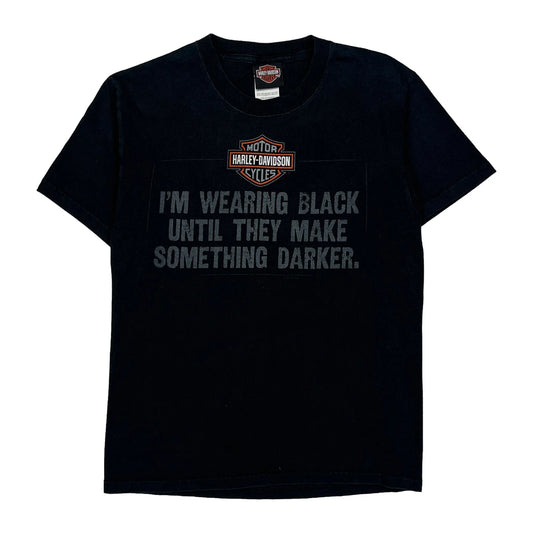 Cartersville Georgia Harley Davidson Graphic T-Shirt - Small Black Cotton