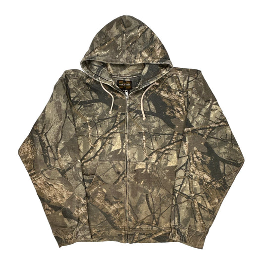 Pro Action Camo Hoodie - Medium Camo Cotton Blend