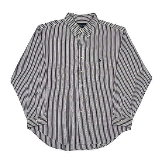 Ralph Lauren Striped Shirt - 2XL White Cotton