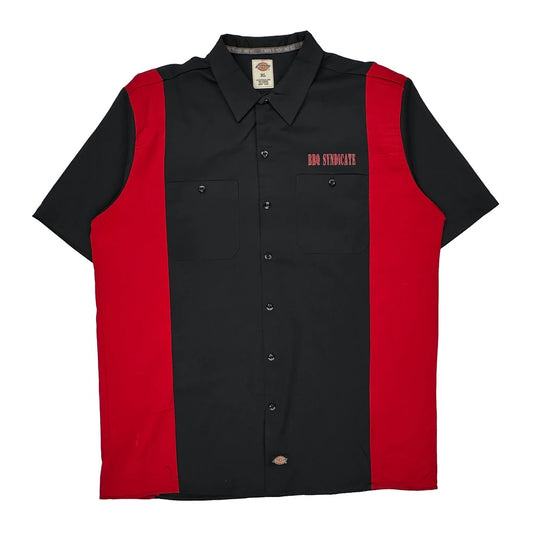 Bbq Syndicate Dickies Graphic Short Sleeve Shirt - XL Black Cotton