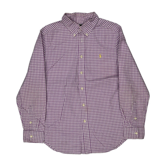 Age 14-16 Ralph Lauren Checked Shirt - Large Purple Cotton