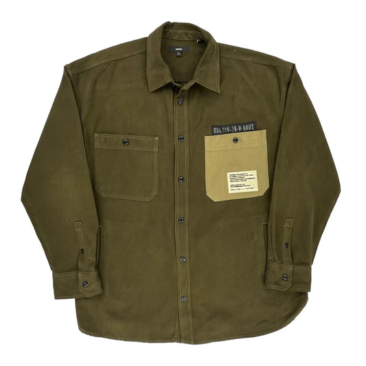 Diesel Jacket - 2XL Khaki Cotton