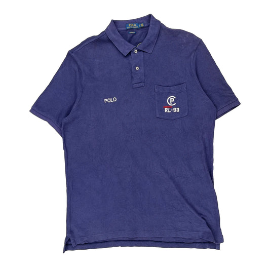 Polo By Ralph Lauren Polo Shirt - Large Purple Cotton