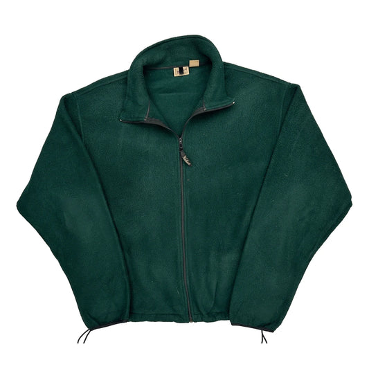 Woolrich Fleece Jacket - Large Green Polyester