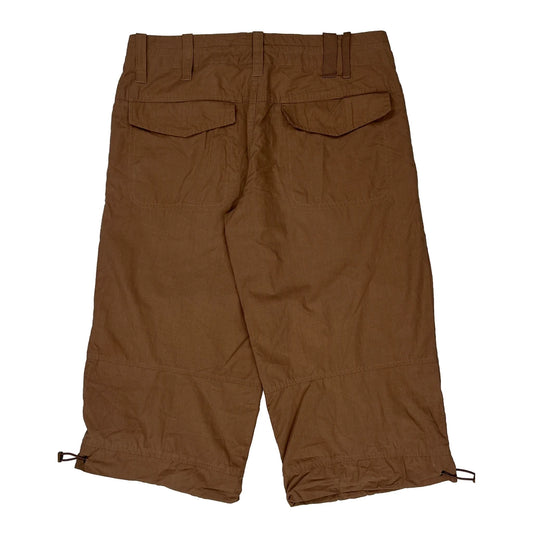Nike Cargo Shorts - 36W 21L Brown Polyester Blend