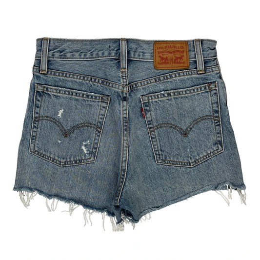 Levis Denim Shorts - 28W UK 8 Light Wash Denim