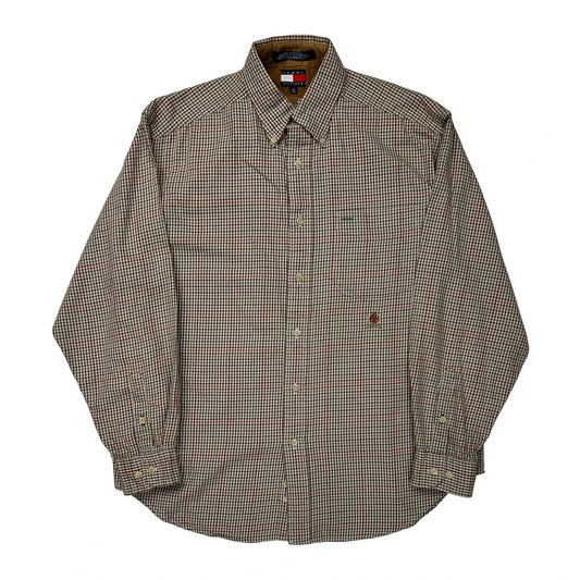 Tommy Hilfiger Checked Shirt - Medium Multicoloured Cotton