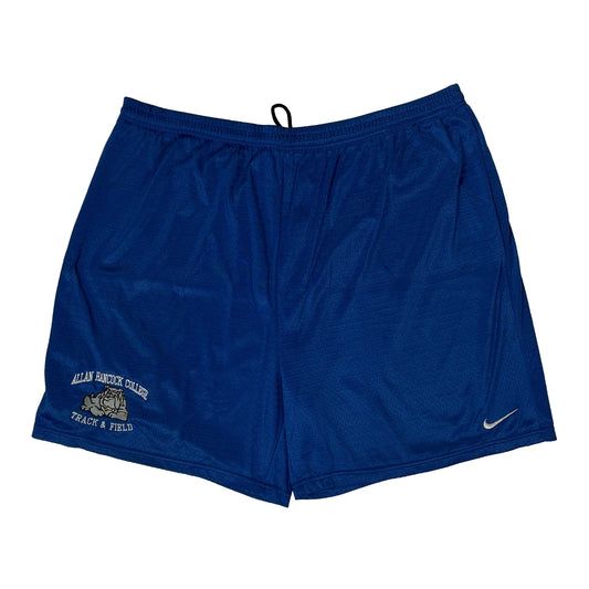 Vintage Allan Hancock College Track & Field Nike College Sport Shorts - XL Blue Polyester