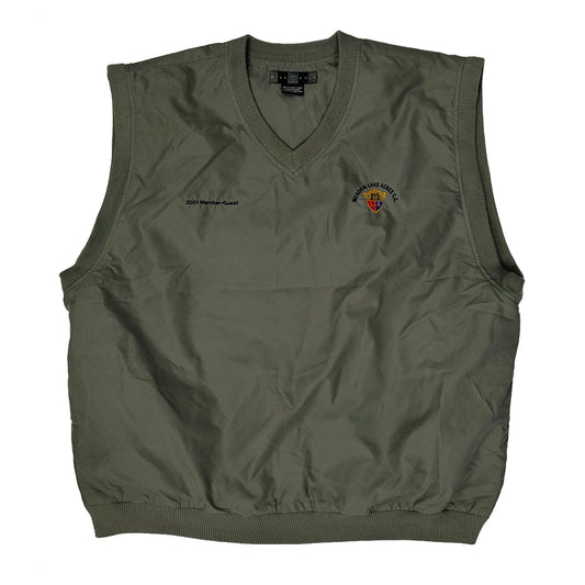 Meadow Lake Acres C.C. Nike Golf V-Neck Gilet - XL Khaki Nylon