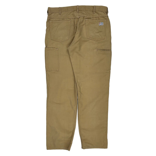 Made In Usa Tyndale Cargo Trousers - 36W 33L Beige Cotton