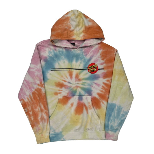Skateboards Santa Cruz Tie-Dye Hoodie - Large Multicoloured Cotton