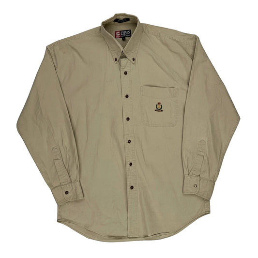 Chaps Ralph Lauren Shirt - Medium Beige Cotton