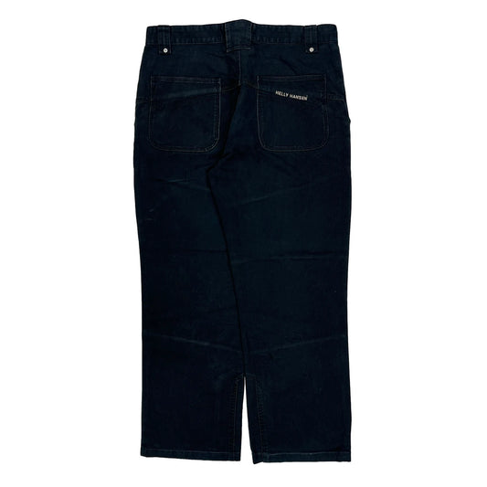 Helly Hansen Double Knee Trousers - 34W 29L Black Cotton