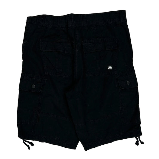 Ecko Unltd Cargo Shorts - 33W 11L Black Cotton
